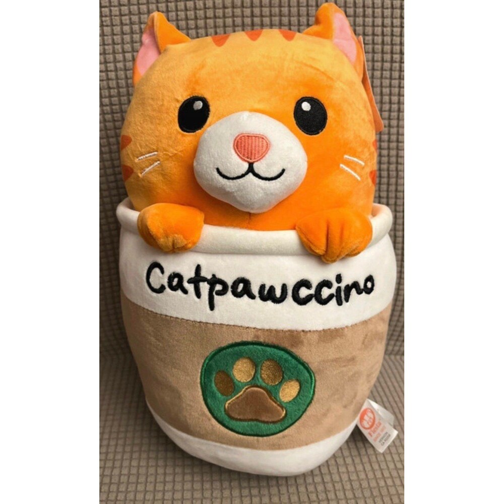 Catpawccino Plush Toy Stuffed Animal 13 inch by Fiesta